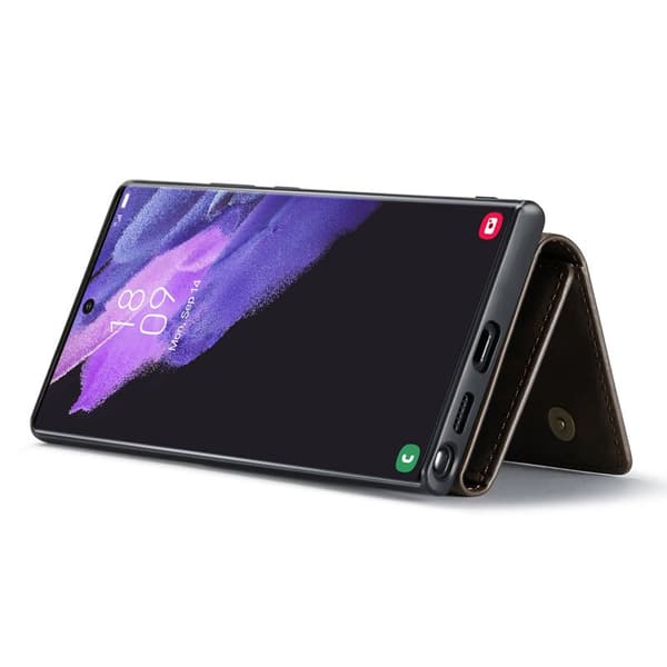 DG.Ming Plånboksfodral för Samsung Galaxy S26 Ultra Magnetiskt PU + TPU - Kaffe