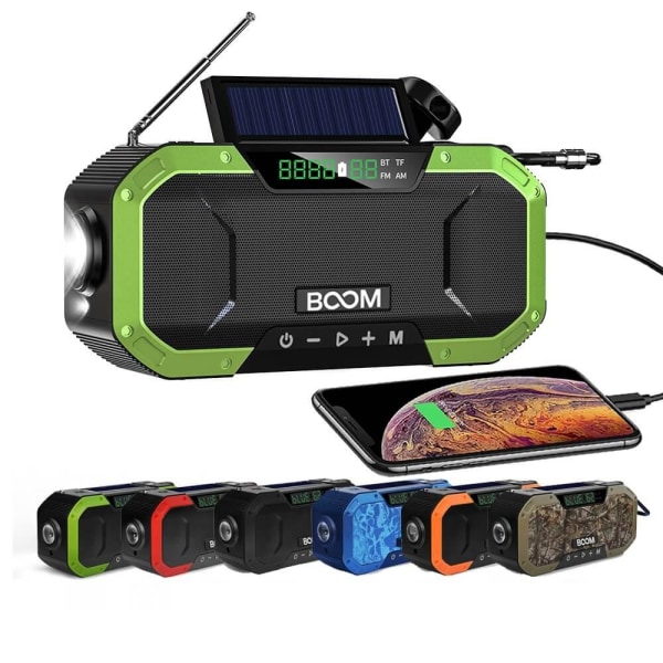 BooM Vevradio 5000 mAh Powerbank Bluetooth Högtalare Lampa