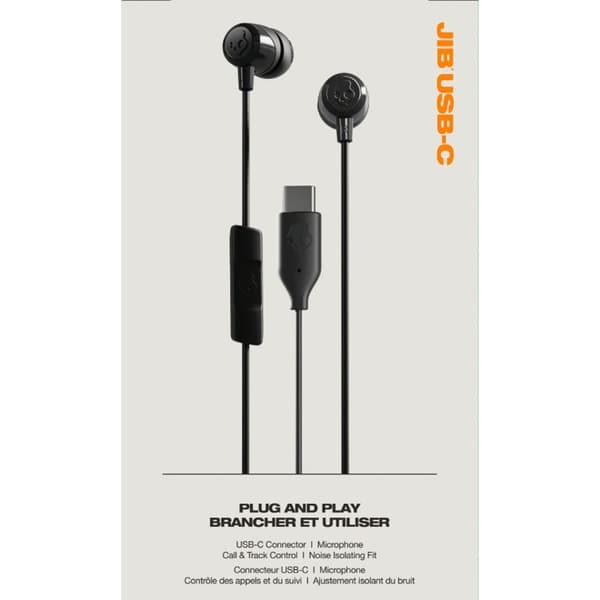 SKULLCANDY Hörlurar JIB USB-C Trådbundna In-Ear True Black