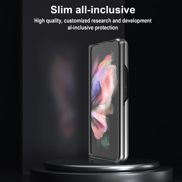 LC.IMEEKE Galaxy Z Fold 4 Case TPU-runko nahka - punainen