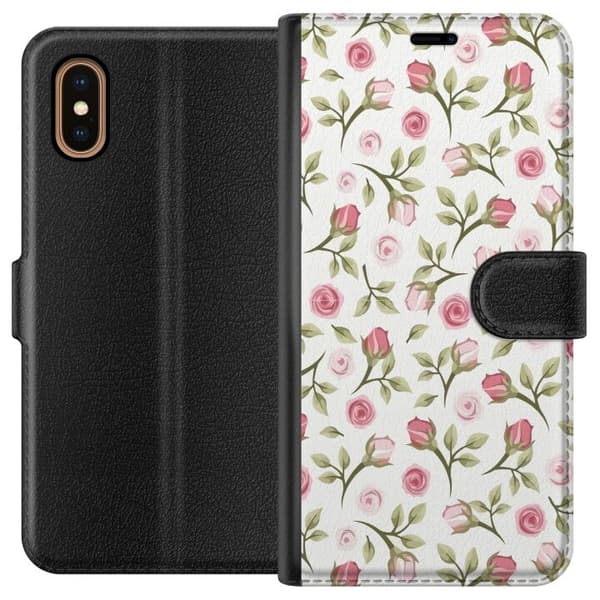 Plånboksfodral till Apple iPhone XS Max med Blommigt