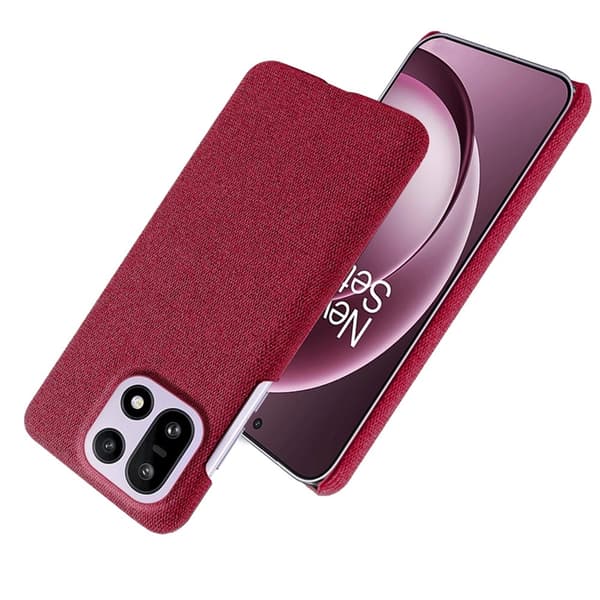 Mobilskal till OnePlus 15 5G Cloth Texture Anti-Scratch Röd