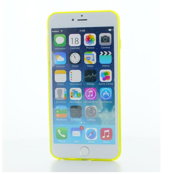 Ultratyndt 0.6mm Flexicase Case Cover til Apple iPhone 6/6S - Gul Yellow