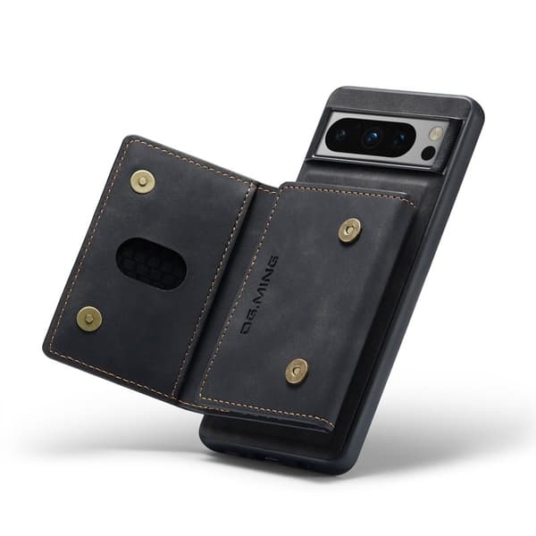 DG.MING M2 Series Google Pixel 8 Pro Plånboksfodral Konstläder Svart