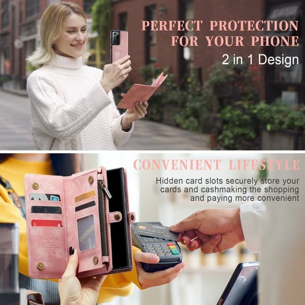 CASEME 008 Mobilskal för Samsung Galaxy Note20 Ultra - Rosa