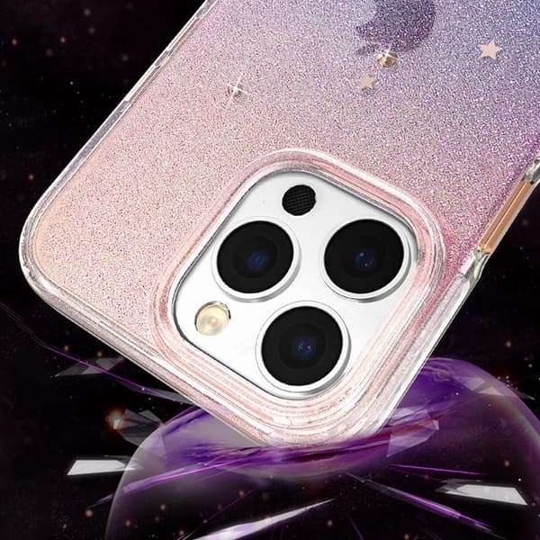 Kingxbar iPhone 14 Plus Skal Heart Star - Zodiac Rosa