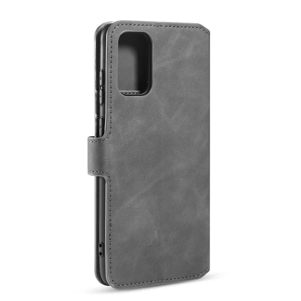 DG.MING Retro Konstläder Plånboksfodral Mobilskal för Samsung Galaxy S20 - Grå