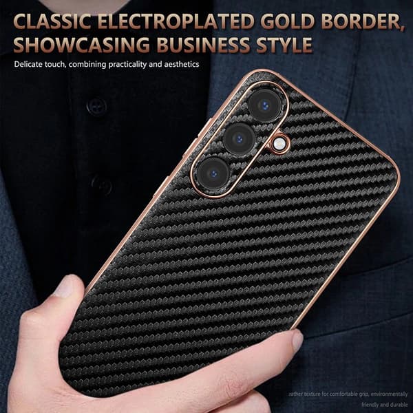 AZNS Samsung Galaxy S25+ Fodral Electroplating PU+TPU - Grön