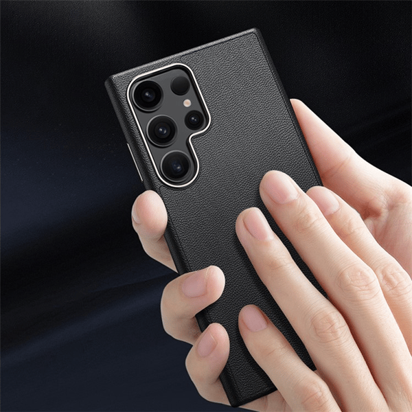 Mobilskal till Galaxy S24 Plus Läder Shockproof Silikon - Lila Lila