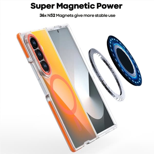 Mobilskal till Galaxy Z Fold 7 MagSafe Acrylic - Vit Vit