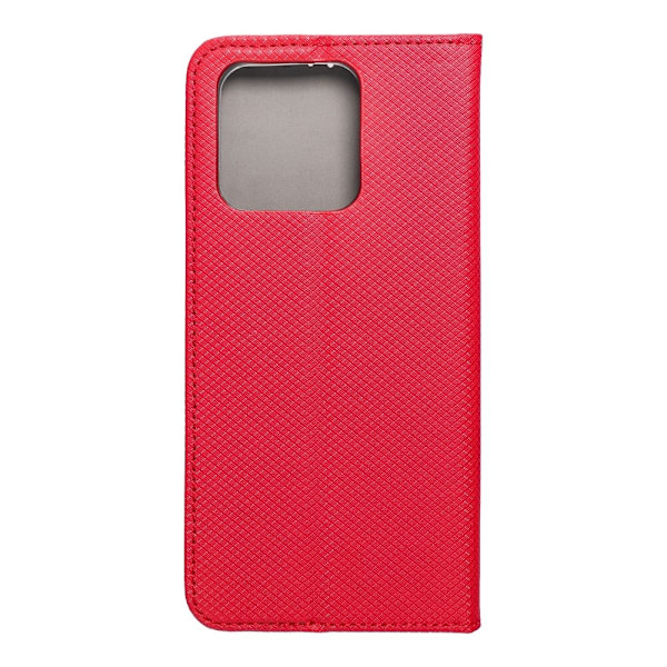 Redmi 10C Plånboksfodral Smart Konstläder - Röd