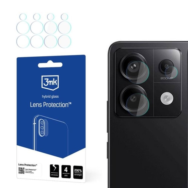 3MK Xiaomi Redmi Note 13 Pro 5G Kamera Lens Cover - Gennemsigtig