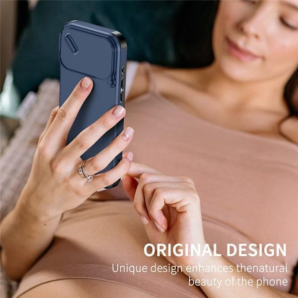 Mobilskal till iPhone 17 Pro Slide Kamera - Blå Blå