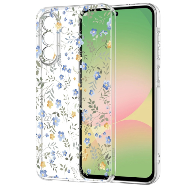 Tech-Protect Mobilskal För Galaxy A27 Flexair - Spring Flower Transparent