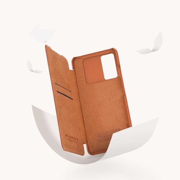 Nillkin Galaxy A73 Fodral Qin läder Holster - Svart Svart