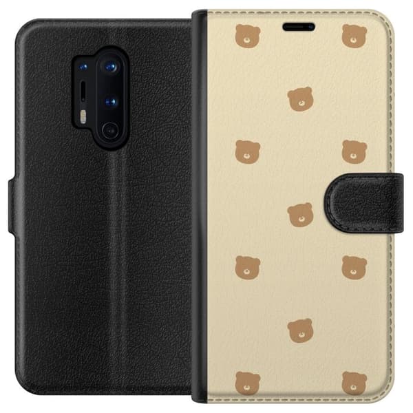 Pungcover til OnePlus 8 Pro med Bjørnemønster
