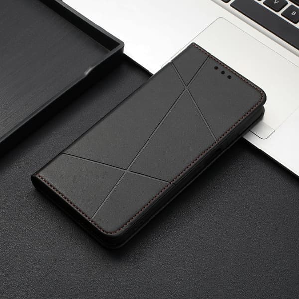 Plånboksfodral för Samsung Galaxy S26 Plus Konstläder Ställ - Svart