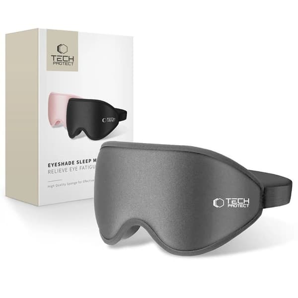Tech-Protect Eyeshade Søvnmaske - Grå Grå