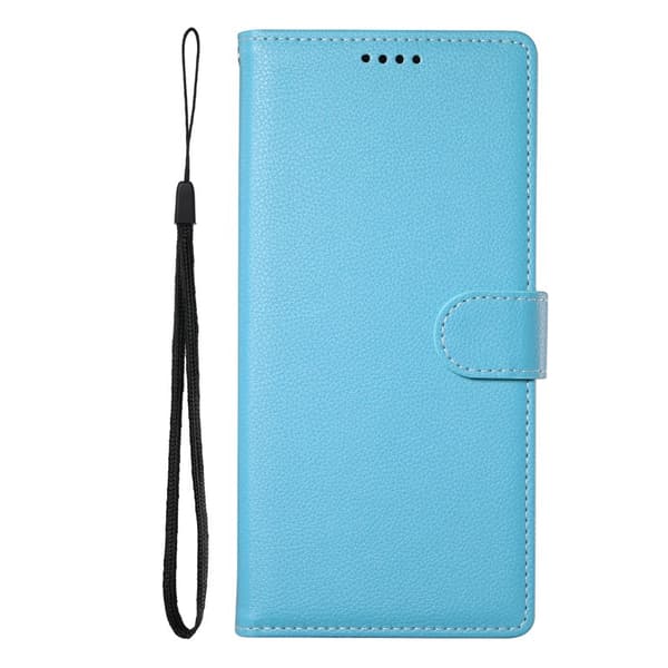 Plånboksfodral för Samsung Galaxy S26 Plus Magnetiskt Konstläder - Ljusblå