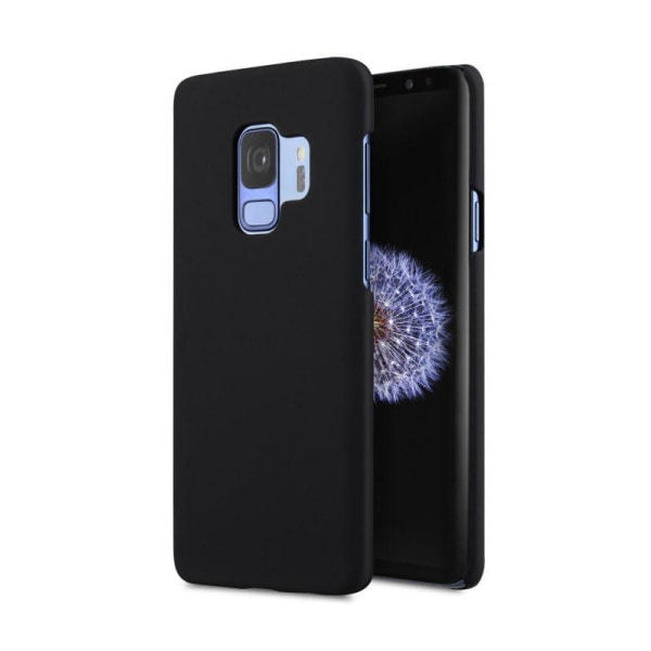 Melkco gummibelagt pc-cover til Galaxy S9 - Sort Black