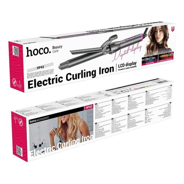 Hoco Electric Manuel Krøllejern med Display HP43 - Grå Grå