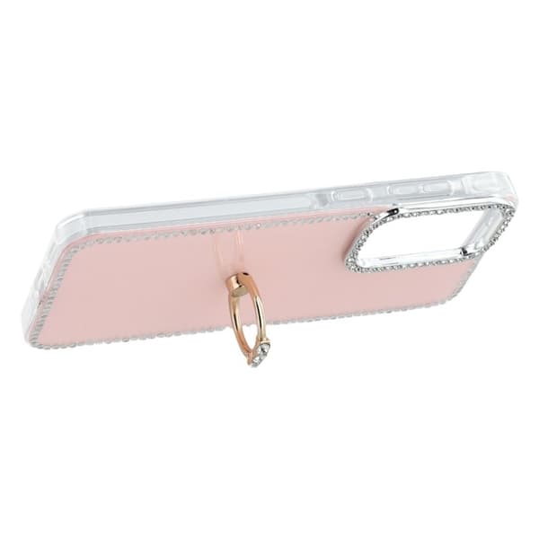 Samsung Galaxy S26 Plus Skal med Ring Kickstand TPU + PC - Glittrande Ljusrosa