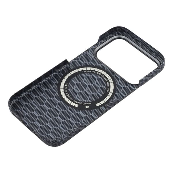 Mobilskal till iPhone 17 Pro Max MagSafe Aramid Fiber Honeycomb Blå