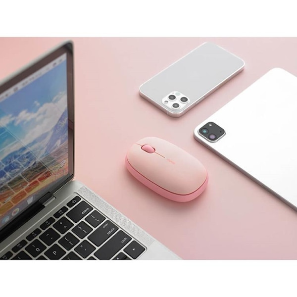 Rapoo Trådlös Mus M660 Silent Multi-Mode - Rosa