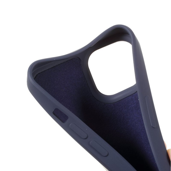 X-LEVEL Mobilskal till iPhone 13 Liquid Silicone Blå 6.1 tum