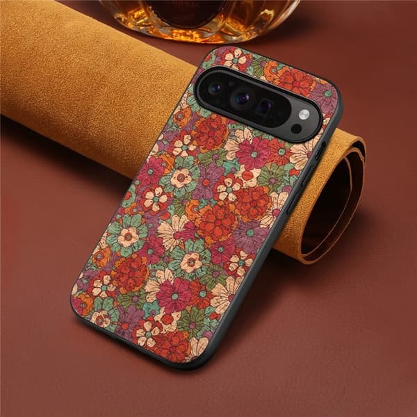 Mobilskal till Google Pixel 10/10 Pro Flower Print - Sommar/Röd Röd