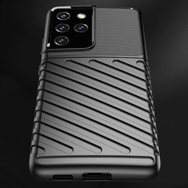 Galaxy S23 Ultra Skal Thunder Armor Silicone - Svart Svart
