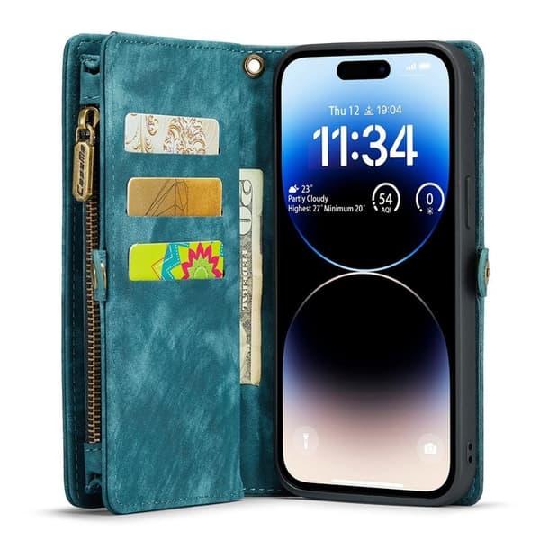 CASEME 008 Mobilskal till iPhone 13 Pro 2-i-1 Blå