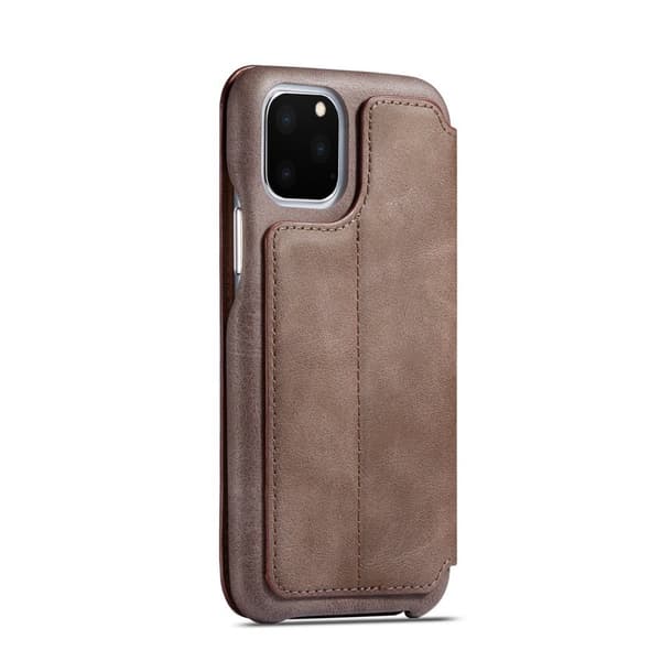 LC.IMEEKE Mobilskal till iPhone 11 Pro Äkta Läder - Brun