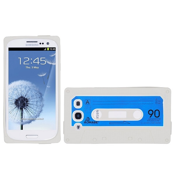 Cassette silikon skal till Samsung Galaxy S3 i9300 (Vit) Vit