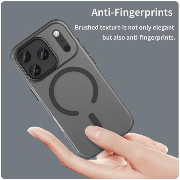 Mobilskal till iPhone 17 Pro MagSafe Matte Translucent - Svart Svart