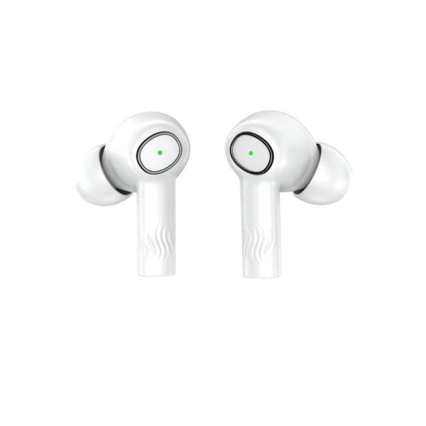Blue Star TWS Bluetooth Trådlösa Hörlurar Stereo ENC - Vit
