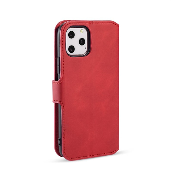 DG.MING Plånboksfodral Konstläder för iPhone 11 Pro - Röd