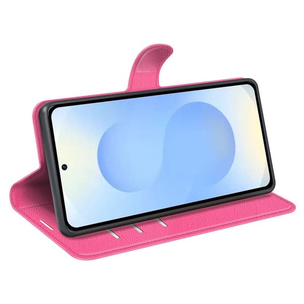 Plånboksfodral för Samsung Galaxy S26 Plus Stativ Konstläder - Rosa