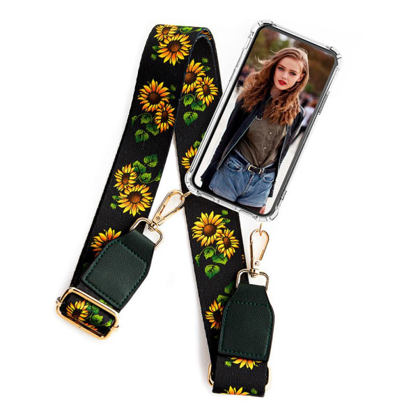 Boom iPhone 13 Pro Max kotelo mobiilikaulakorulla - Belt Sunflower