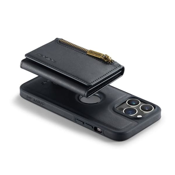 DG.MING M5 Series Mobilskal till iPhone 16 Pro Max Magnetisk Konstläder Svart