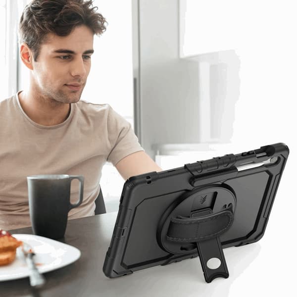 Tech Protect Galaxy Tab S10 FE Plus Etui Solid - Sort Svart