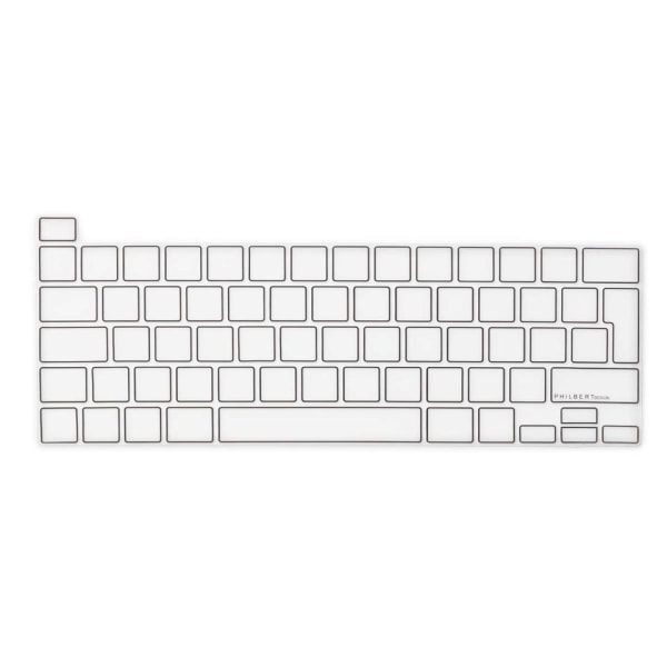 Philbert tangentbordsskydd för MacBook Pro 13/16" 2019 - Grå grå