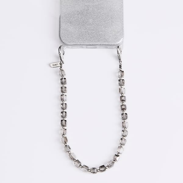 UNIQ Coehl Candy Gem Handstrap Mobilrem Universal – Silver