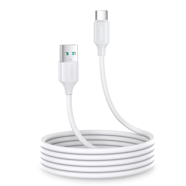 Joyroom USB-A til USB-C Kabel 2m - Hvid Vit