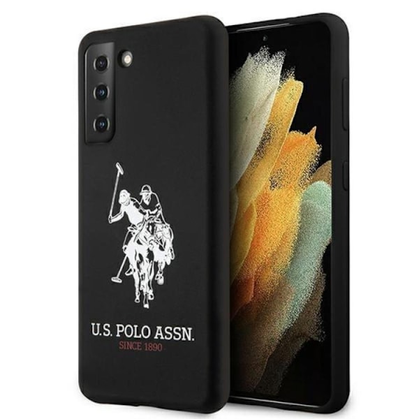 US Polo Silicone Logo Skal Galaxy S21 Plus - Svart Svart