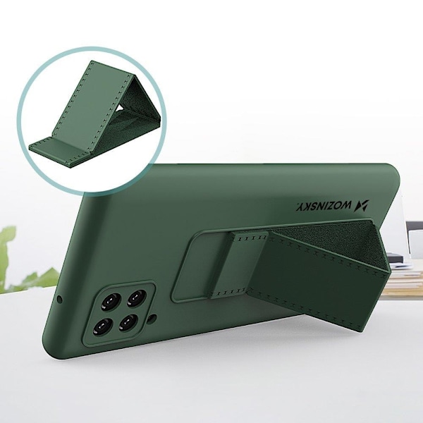 Wozinsky Kickstand Silicone Skal Samsung Galaxy A42 5G - Gul Gul