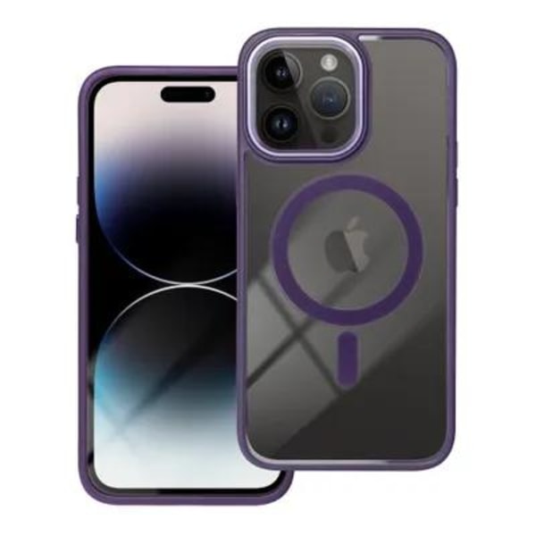 iPhone 15 Plus -mobiilisuojus Magsafe Color Edge - syvä violetti
