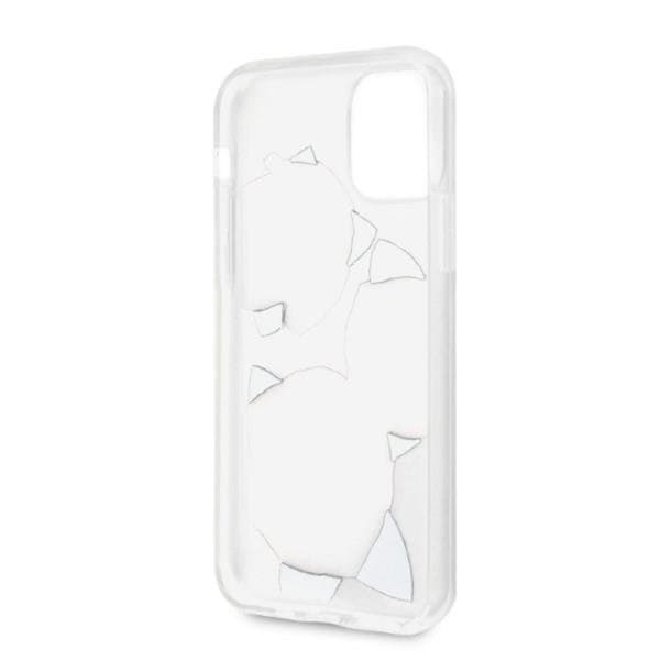 Guess iPhone 11 Pro Mobilskal Flower Desire Pink White Rose Transparent