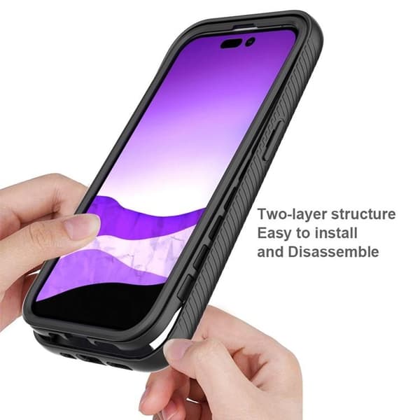 iPhone 14 Skal Shockproof Acrylic - Svart Svart