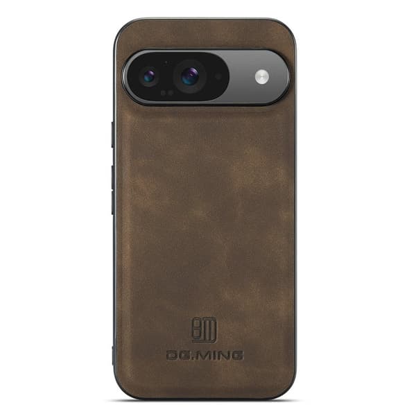 DG.MING Mobilskal till Google Pixel 10 Pro PU Läder Hybrid - Brun
